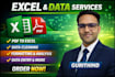 do data entry,data cleaning