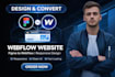 design or redesign a responsive webflow website, figma to webflow for business