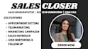 high ticket sales closer b2b sales cold calling salesperson sales leads sdr lead