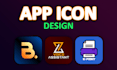 design modern app icon