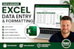 do excel data entry and spreadsheet data entry