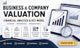 do business valuation, company valuation, financial analysis and dcf model