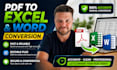 do pdf conversion and data entry