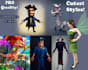 do characters and cute cartoon mascots in 3d