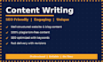 write SEO friendly content for your website or blog