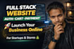 build a full stack website with authentication, cart, and payment system