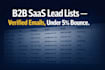 build a targeted b2b saas lead list with verified decision maker emails