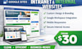 design a google sites intranet and internal website