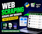 do web scraping using python, selenium or beautifulsoup