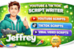 write youtube scriptwriting, tiktok scripts, video script, viral script
