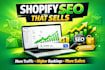 improve shopify SEO, google rankings, keyword research and boost organic traffic