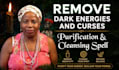 remove curse spell, remove negative energy spell and cleanse your energy