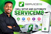 setup and automate servicem8 for forms invoice and workflow