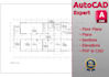 make precise 2d autocad drawings, plans, sections and elevations