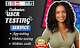 do user testing, website audit, website testing
