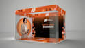 create professional backdrop booth, trade show booth design