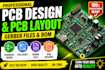 create pcb design pcb layout gerber files and bom