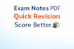 create short and easy exam notes PDF for quick revision