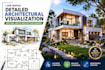 deliver detailed architectural visualization, sketches 3d architecture renders