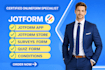 create professional online forms, surveys, jotform, google form with automation