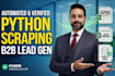 do expert web scraping and b2b lead generation using python
