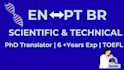 human scientific translation and proofreading