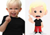 turn your kid into a cartoon Mascot