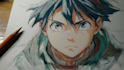 draw anime sketch colored