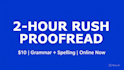 rush proofread your essay in 2 hours