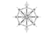 design techie dharma wheel tattoo logo