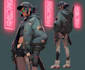 making you as a cyberpunk style character
