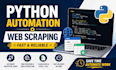 automate your tasks and scrape website data using python