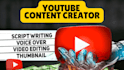 be your faceless youtube video editor and content creator