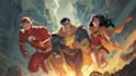 illustrate a superhero comic cover art