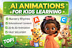 create ai kids educational videos