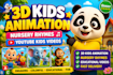 create viral 3d cocomelon style kids videos