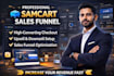 create samcart salesfunnel landing page design clickfunnels thrivecart systemeio
