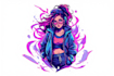create anime tattoo illustration