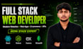 develop full stack mern web app with react and node js