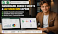 create dashboard budget sheet excel google sheets automation