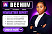 fully setup beehiiv newsletter, redesign beehive landing page, beehiiv website