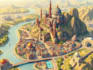 design a a marvelous fantasy vector map design for you