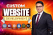 build custom website as full stack website developer, website development