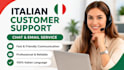 provide customer support in italian language