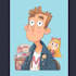 create a retro cartoon mascot illustration