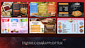 design digital animated menu board screen