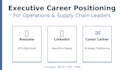 write resumes, cover letters, and linkedin for leaders