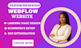 design or developer webflow website, webflow landing page webflow expert