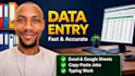 do fast, accurate data entry in 24 hours guaranteed