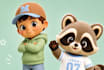 create cute 3d mascot character